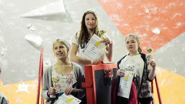 Podium Juniorki - Puchar Polski Juniorów i Juniorów Młodszych, Kalisz 2015 (fot. Aleksandra Wierzbowska)