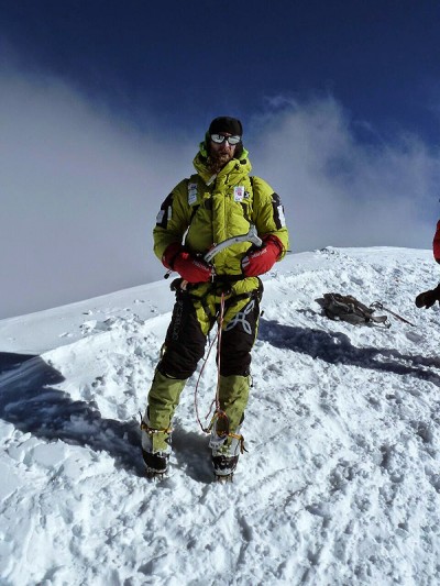 Nikolaus Gruber na wierzchołku K2 w dniu 26 lipca 2014 (fot. arch. Nikolaus Gruber)