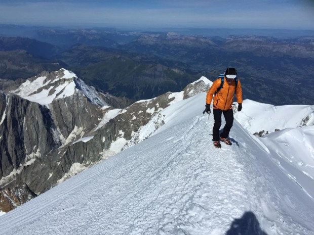 Ueli Steck na Mont Blanc (fot. Jonathan Griffith)