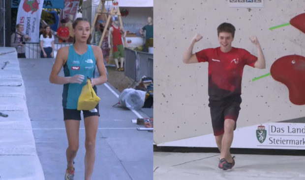 Mistrzowie Europy Juniorów w kategori Junior B: Flora Oblasser i Boyan Kirov